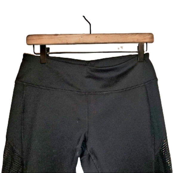 Zella Mesh Crop Leggings Black ⚫ Medium - Picture 4 of 10